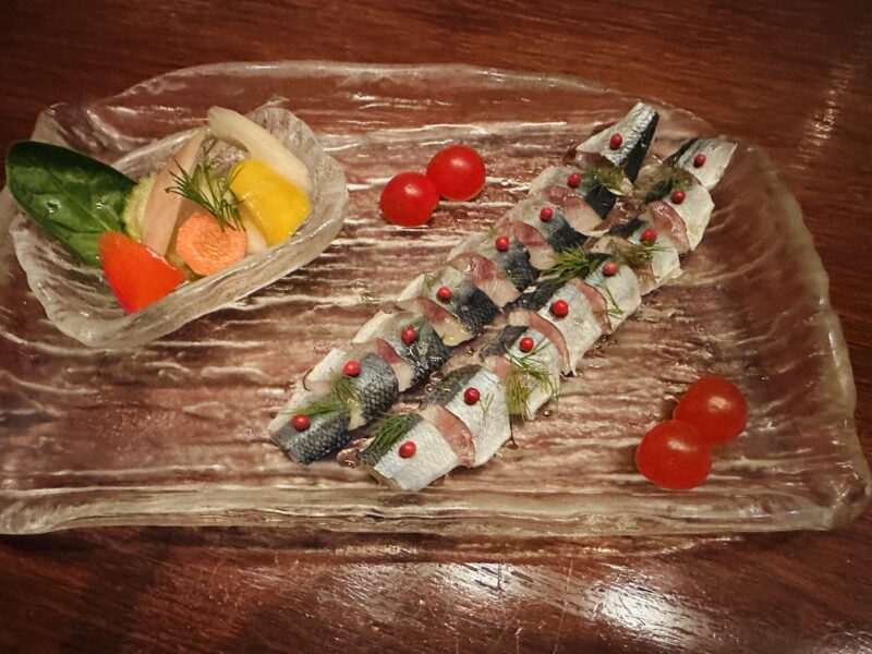 秋刀魚のカルパッチョ